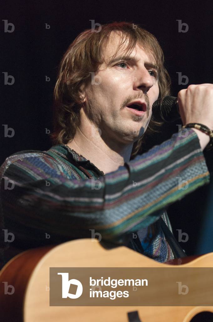 Paul O'Neill (The Roving Crows) performing at the Wychwood Festival, UK, 2011.