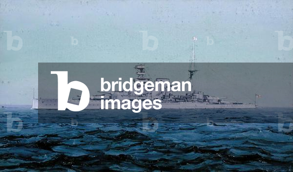 HMS Queen Elizabeth, 1927 (oil on canvas)