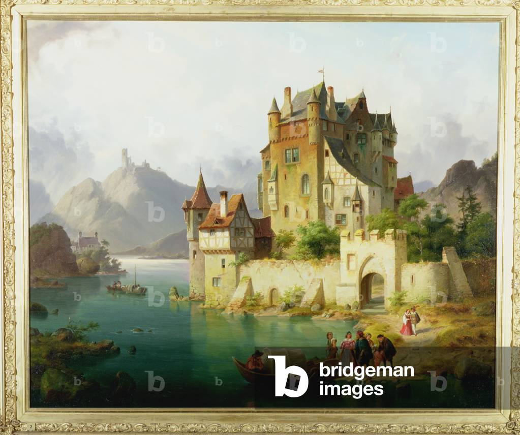 The Castle Ferry, c.1851 (oil on canvas)