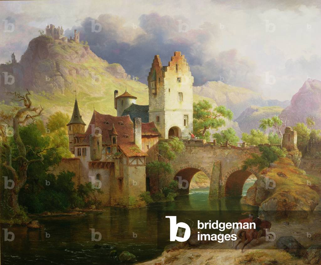 Horsemen Returning, c.1851 (oil on canvas)