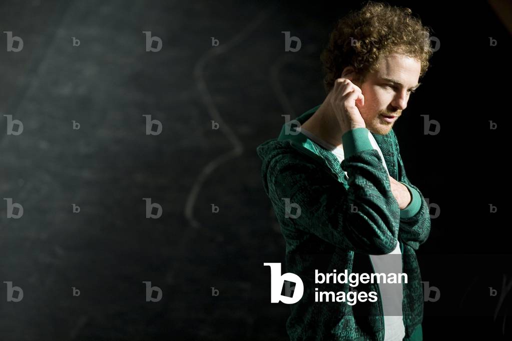 Boris Charmatz, dancer. Grande Halle de la Villette, Paris. Photography festival jazz a la villette 2008