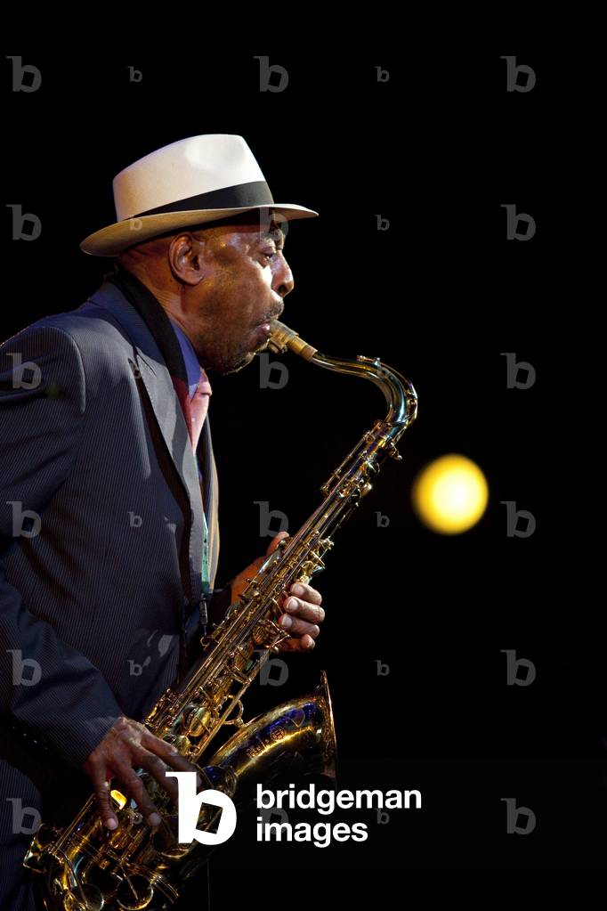 Archie Shepp, saxophonist. Grande Halle de la Villette, Paris. Photography festival jazz a la villette 2010