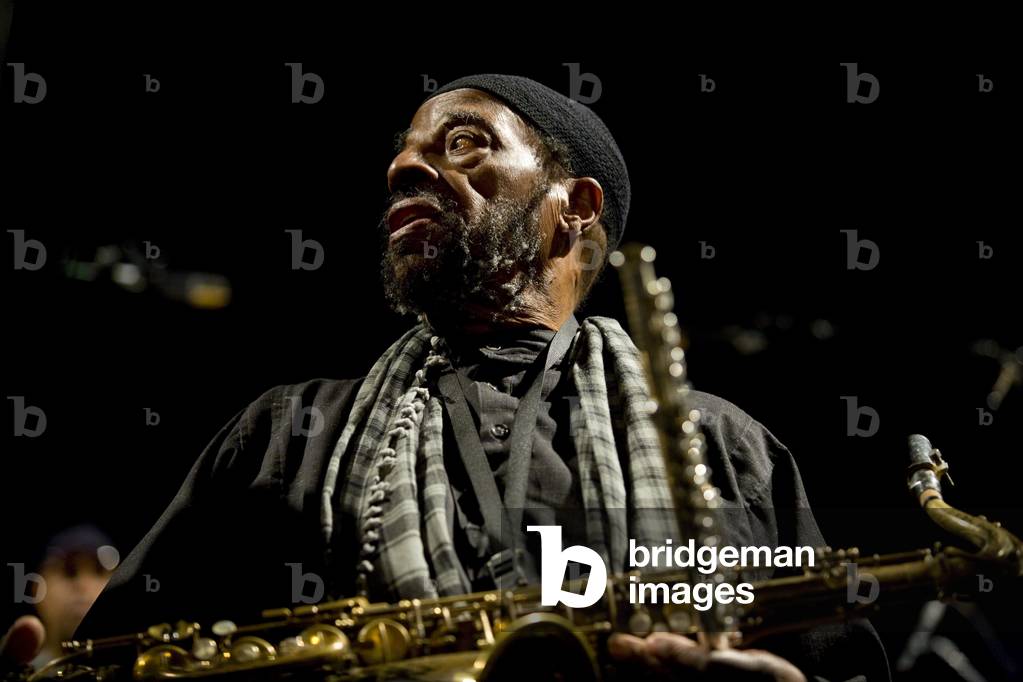 "Archie Shepp auf dem Saxophon und hat die Stimme und Yusef Lateef auf dem Saxophon und der Flöte. Grande Hall