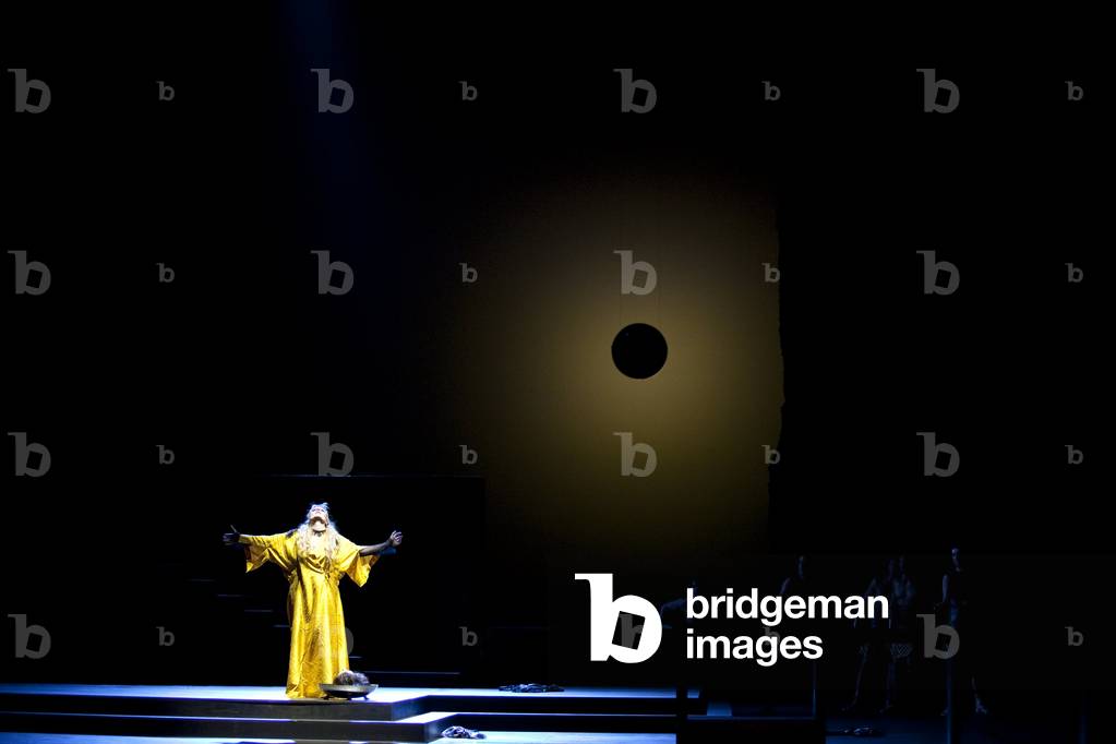 Camilla Nylund interpreting Salome. Salome, opera by Johann Strauss at the Opera Bastille, November 2009. Orchestre de l'Opera de Paris conducts by Alain Altinoglu and directed by Lev Dodin. Photography