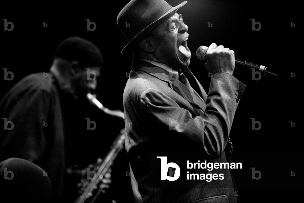 Archie Shepp on the saxophone and has the voice and Yusef Lateef on the saxophone and the flute. Grande Halle de la Villette, Paris. Photography festival jazz a la villette 2009