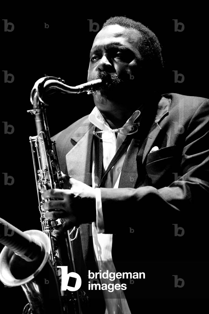 Concert by David Murray, saxophonist with The Roots and The Last Poets. Grande Halle de la Villette, Paris. Photography festival jazz a la villette 2010