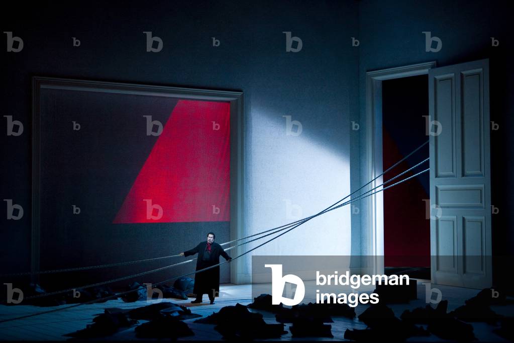 The ghost ship, Richard Wagner's opera at Opera Bastille, September 2010. Orchestra and choir of the Opera de Paris directed by Peter Schneider and directed by Willy Decker. Photography