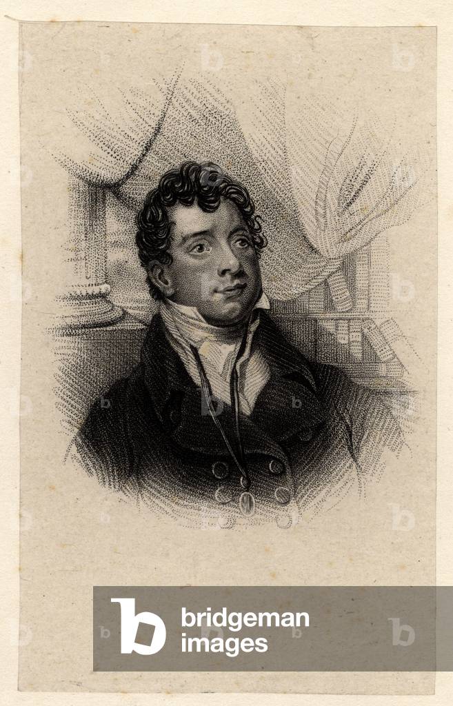 Immagine di Stampa "Ritratto di Tommaso Moore (1779-1852) (lito)", 19th Secolo di English School
