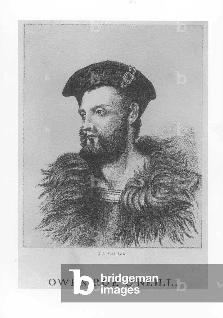 Portrait of Owen Roe O'Neill (1590-1649) (litho) (b/w photo)