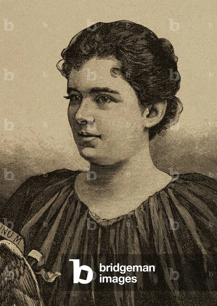 Frances Folsom Cleveland Preston (1864-1947). Engraving.