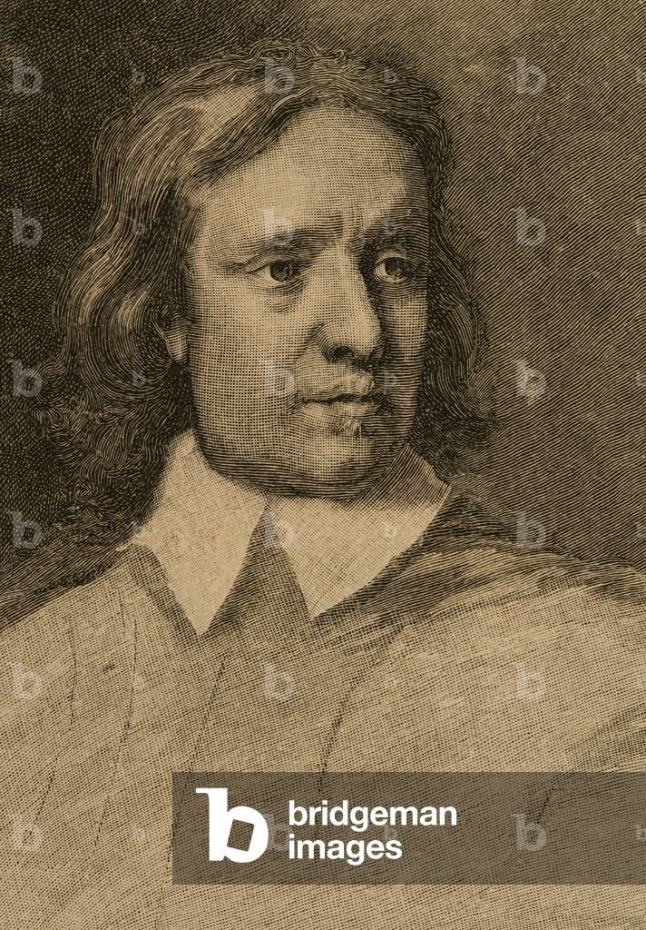 Oliver Cromwell (1599-1658). Engraving.
