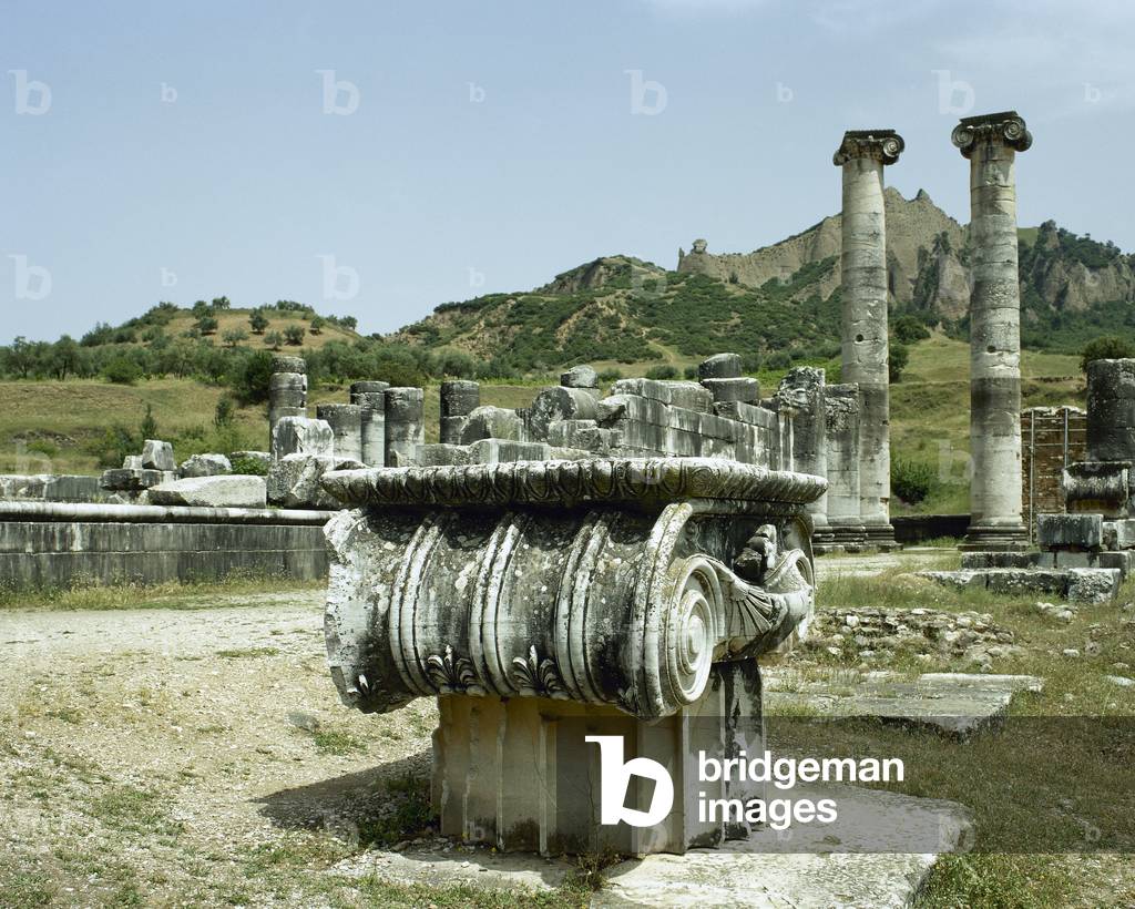 Turkey, Sardis, Temple of Artemis, Ruins