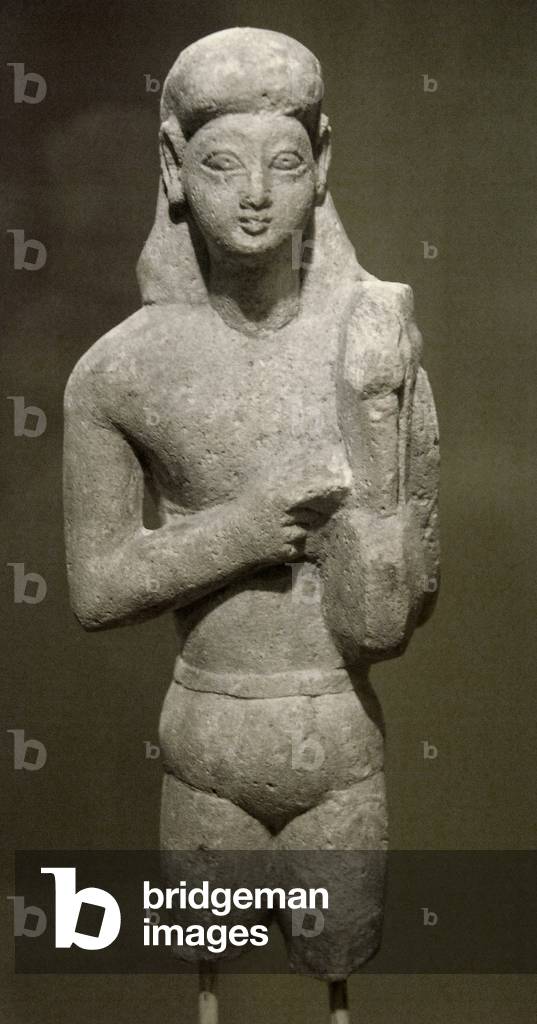 Apollo with his lyre. 600-550 b.C. Cyprus.