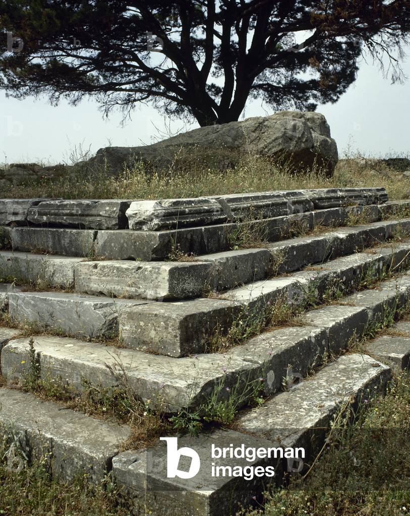 Turkey, Basement of the Pergamon Zeus Altar, 2nd century BC Ruins