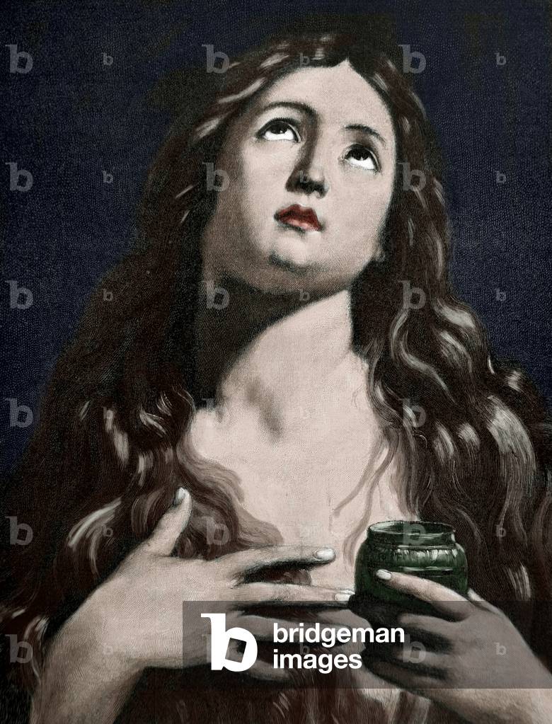 Mary Magdalene, by Weber (colour engraving)