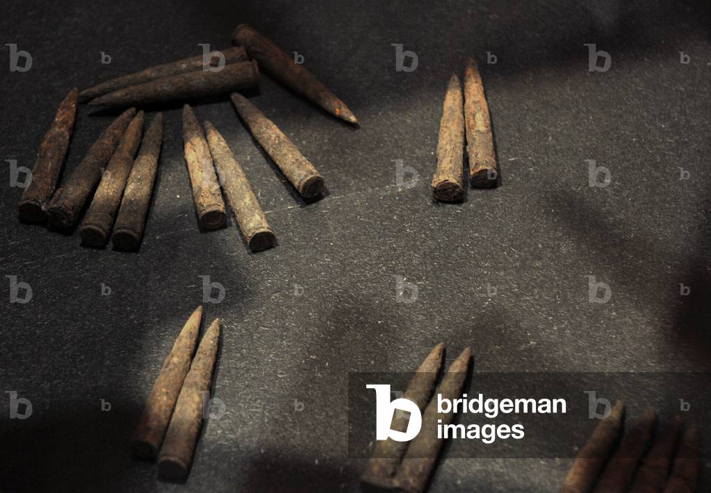 History. World War II. Latvia. Bullets found in the field of Battle near and More.  Occupation Museum. Riga. Latvia.