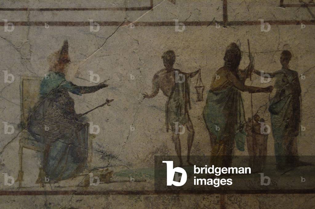 Fresco. Columbarium. Palazzo Massimo. Rome. Italy.