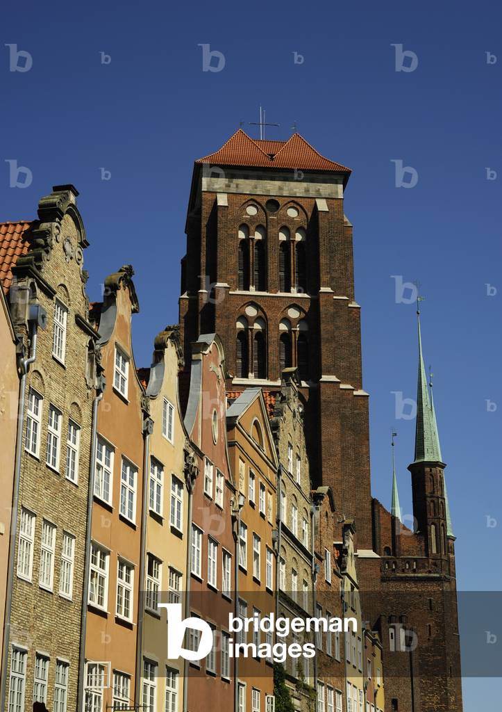 Poland, Gdansk, St, Mary's Basilica, 1343-1502, Tower (photo)