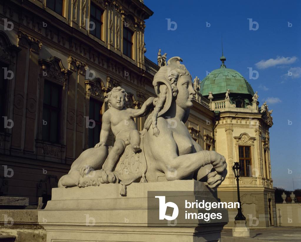 Sphinx at the Upper Belvedere. 18th century. Vienna.