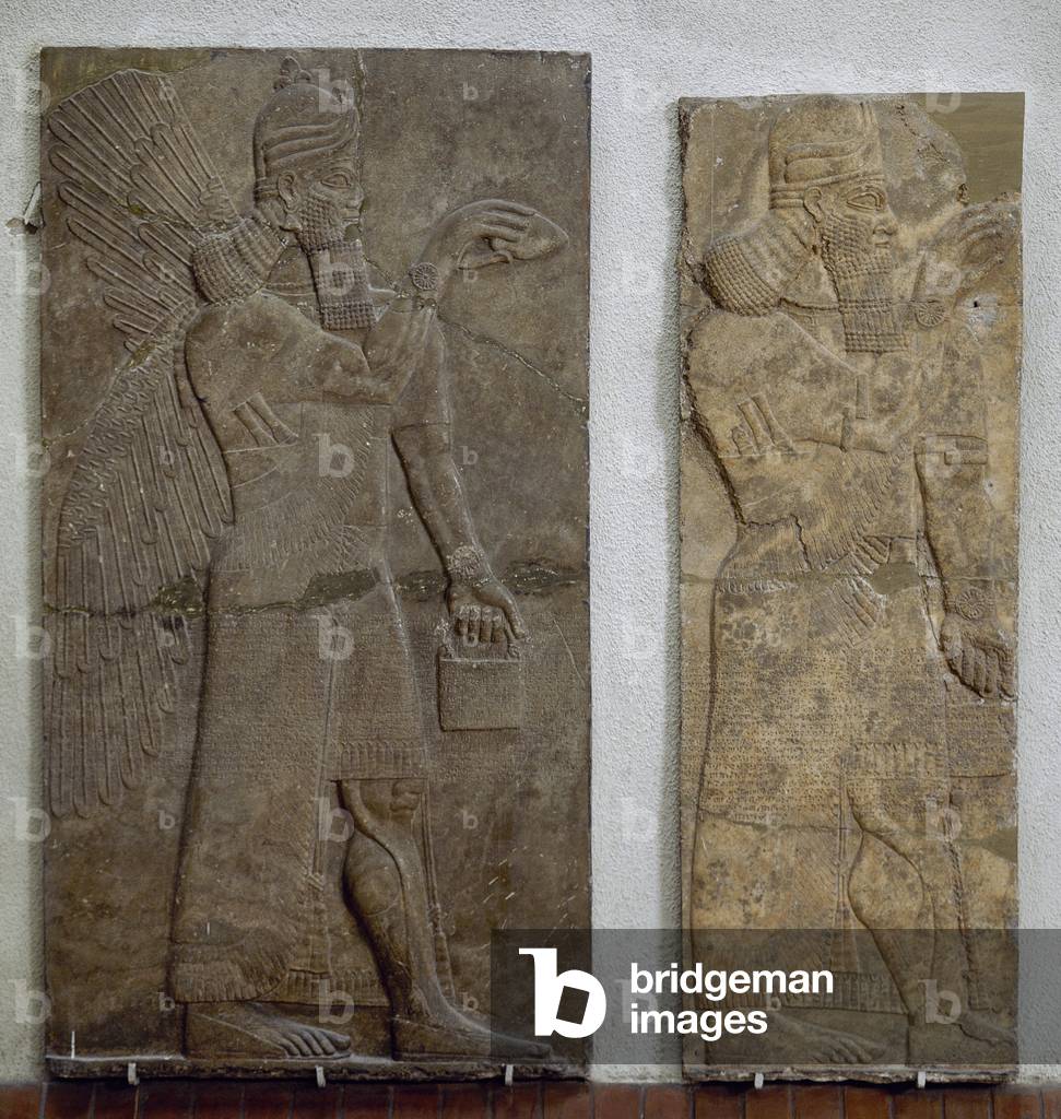 Bas relief Assyrian Genie, 9th century BC