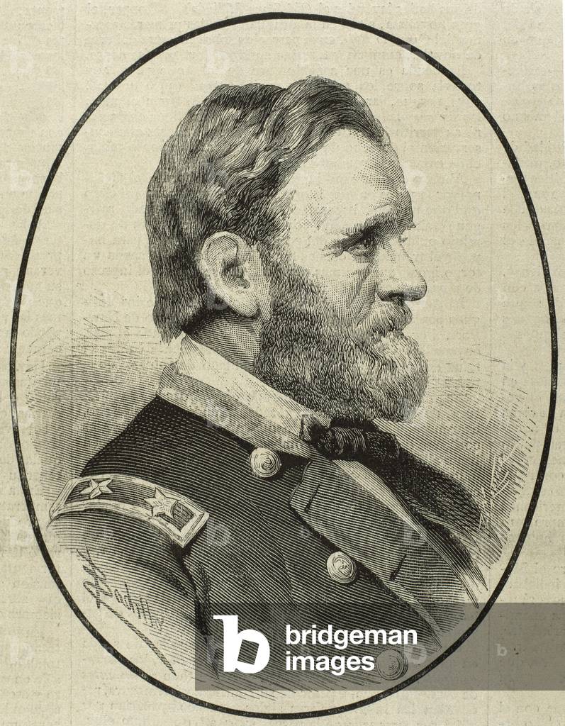 Portrait of Ulysses S. Grant, 18th President of the United States (engraving)
