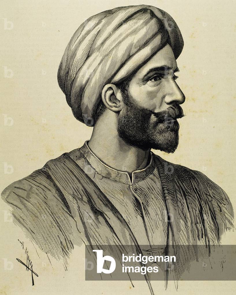 Portrait of Olivier Pain (1828-?), French journalist (engraving)