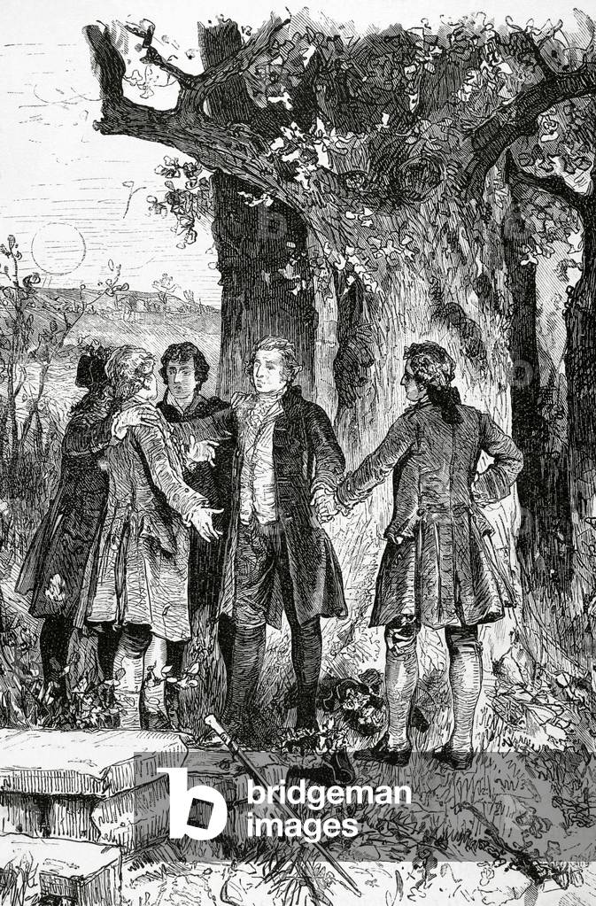 Johann Heinrich Voss, German poet and translator, 1882 (engraving)