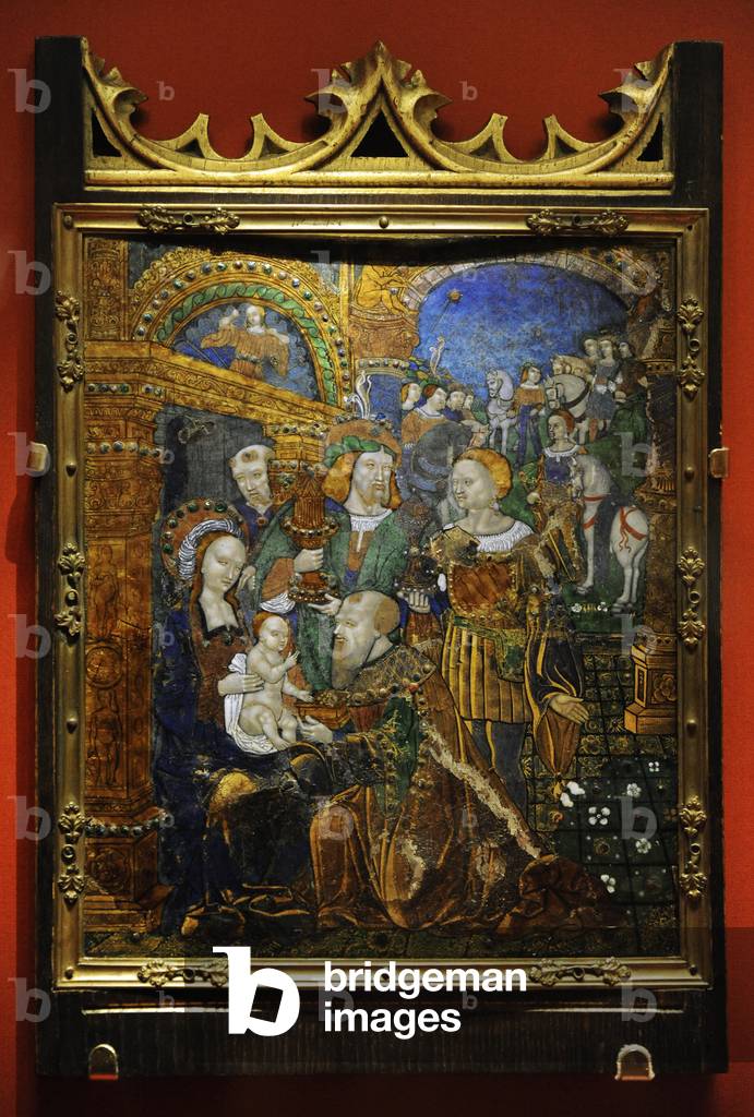 Plate with scene depicting The Adoration of the Magi, first third of 16th century