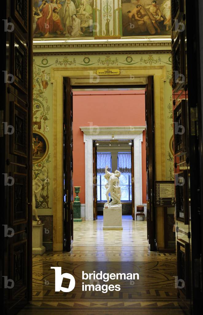 The State Hermitage Museum. Large Italian Skylight Hall, by Leo von Klenze (1784-1864).