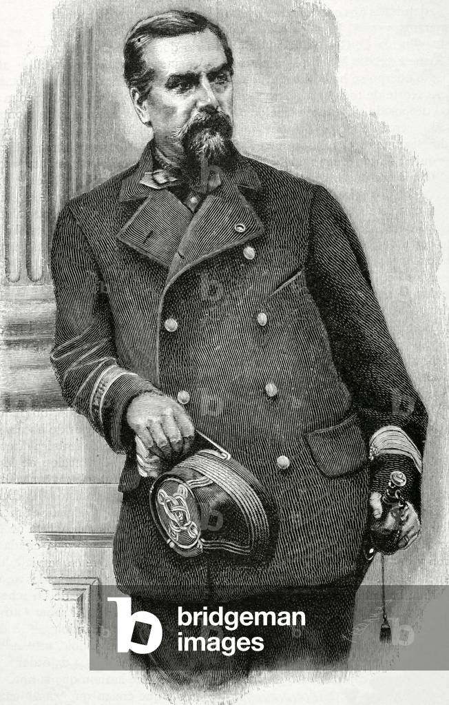 Portrait of Auguste Alexandre Ducrot (1817-1882), French general (engraving)