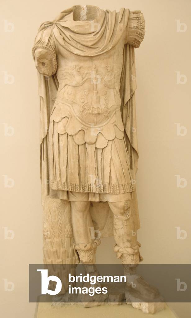 Marcus Aurelius (121-180 d.C). Headless statue. Olympia. Greece.