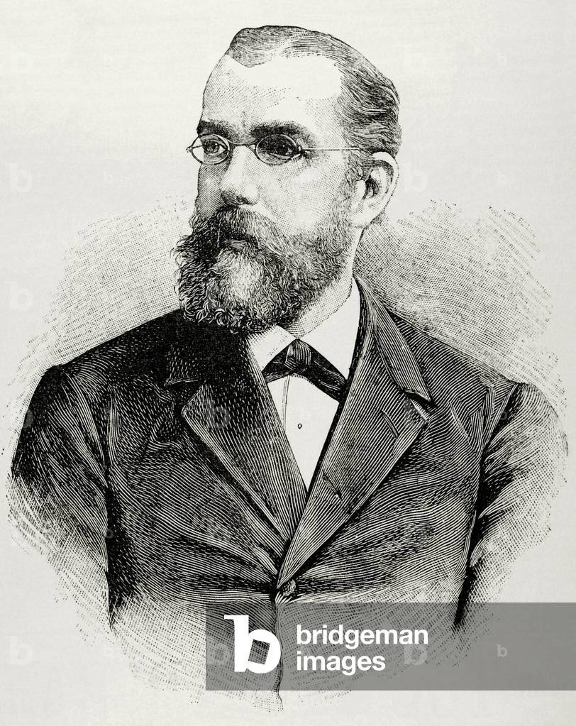 Robert Koch (1843-1910). Engraving. Germany