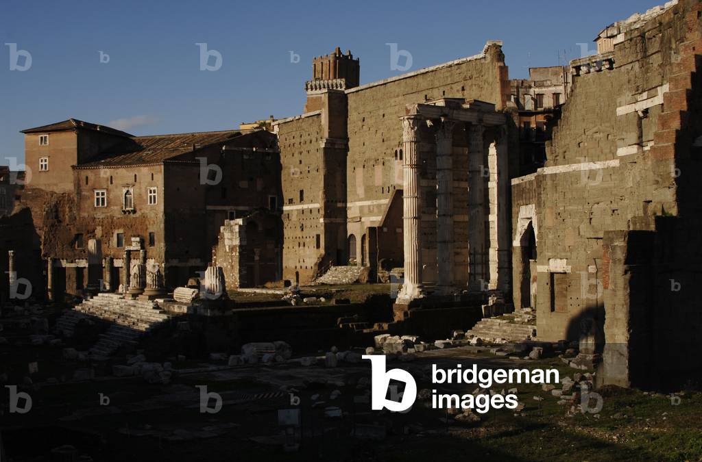 Temple of Mars Ultor. 2nd century BC. Forum of Augustus. Rome. Italy.
