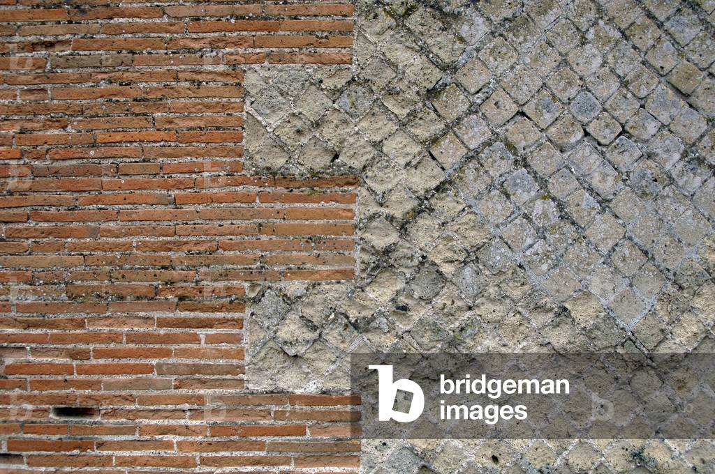 Ancient wall, Pompeii, Naples, Campania, Italy