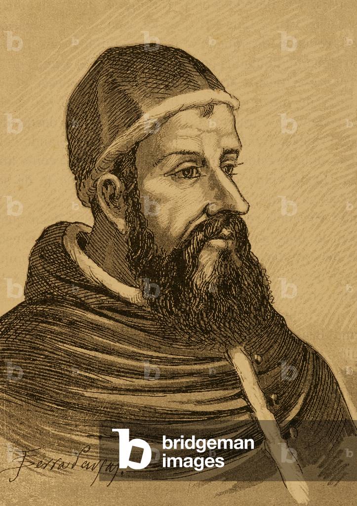 Pope Clement VII (1478-1534). Engraving.