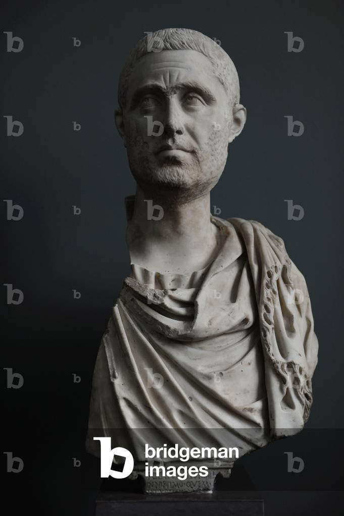 The General Officer Arrius Justus. 300 A.C. Marble. Carlsberg Glyptotek Museum. Copenhagen. Denmark.