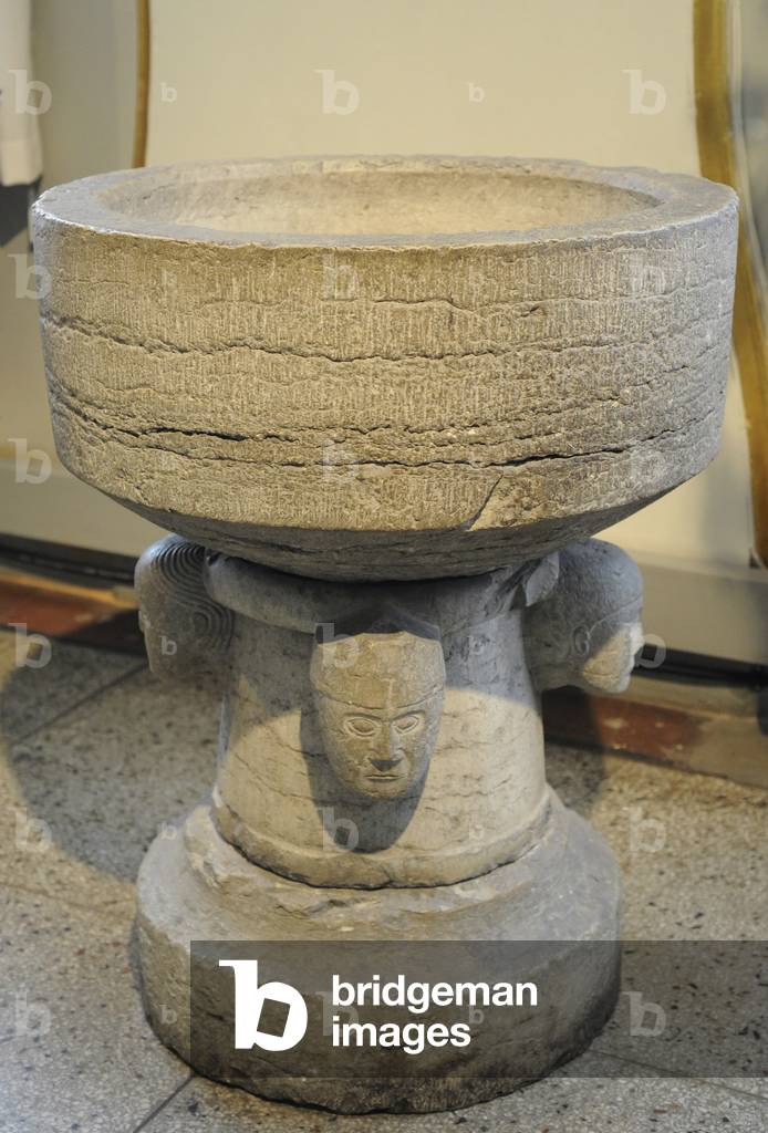 Baptismal font, Vale church, Vestfold, 1210-30