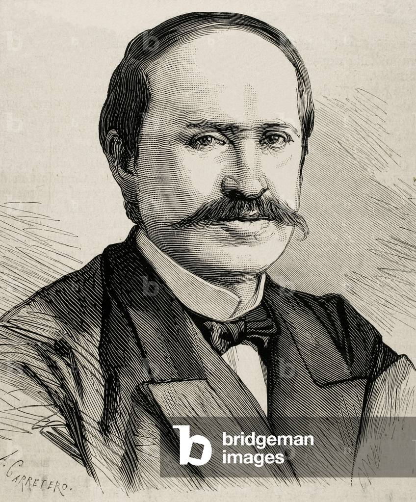 Nikolay Pavlovich Ignatyev (1832-1908). Engraving.