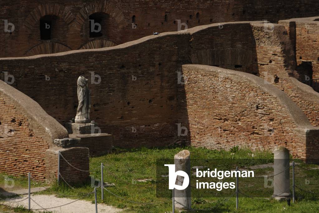 Ostia Antica. Baths of Neptune. 1st - 2nd centuries AD. Room next to the palaestra. Detail. Italy.