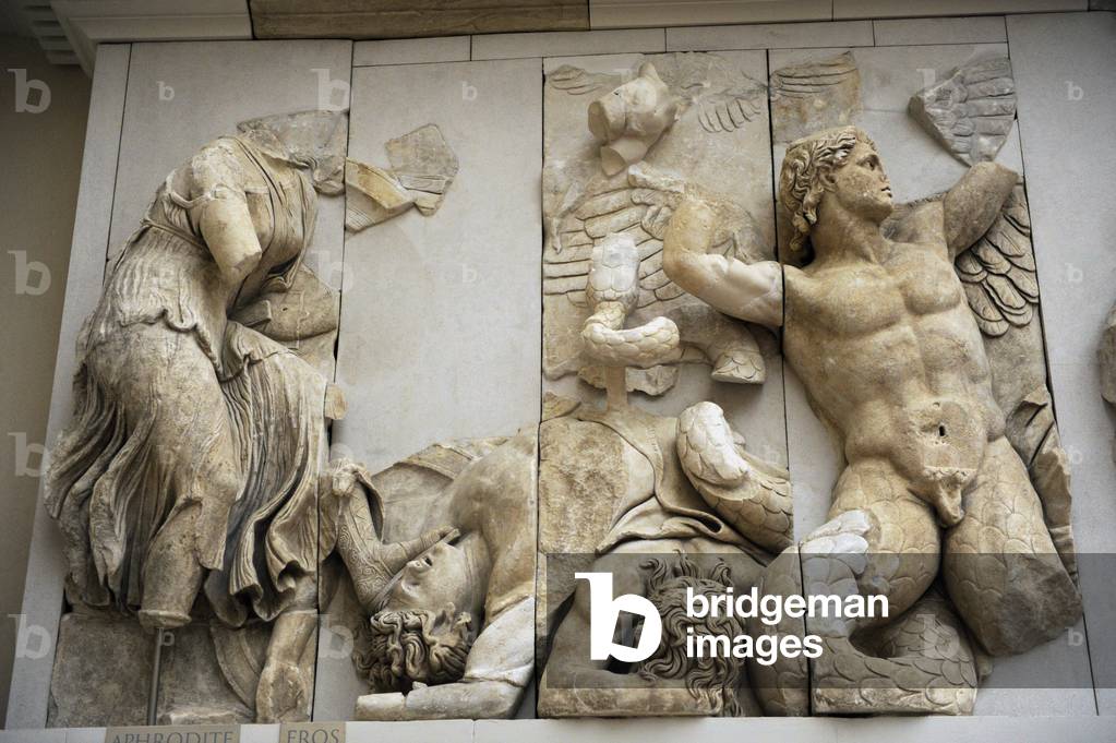 Pergamon Altar. Aphrodite and Eros.