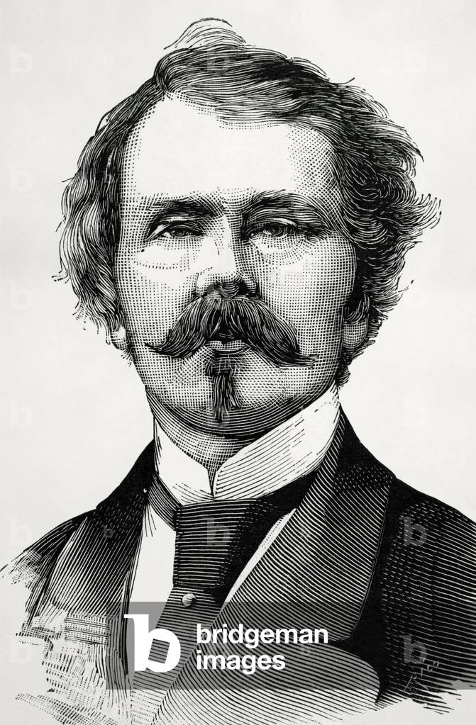 Thomas Mayne Reid (1818-1883). Scots-Irish American novelist. Portrait.