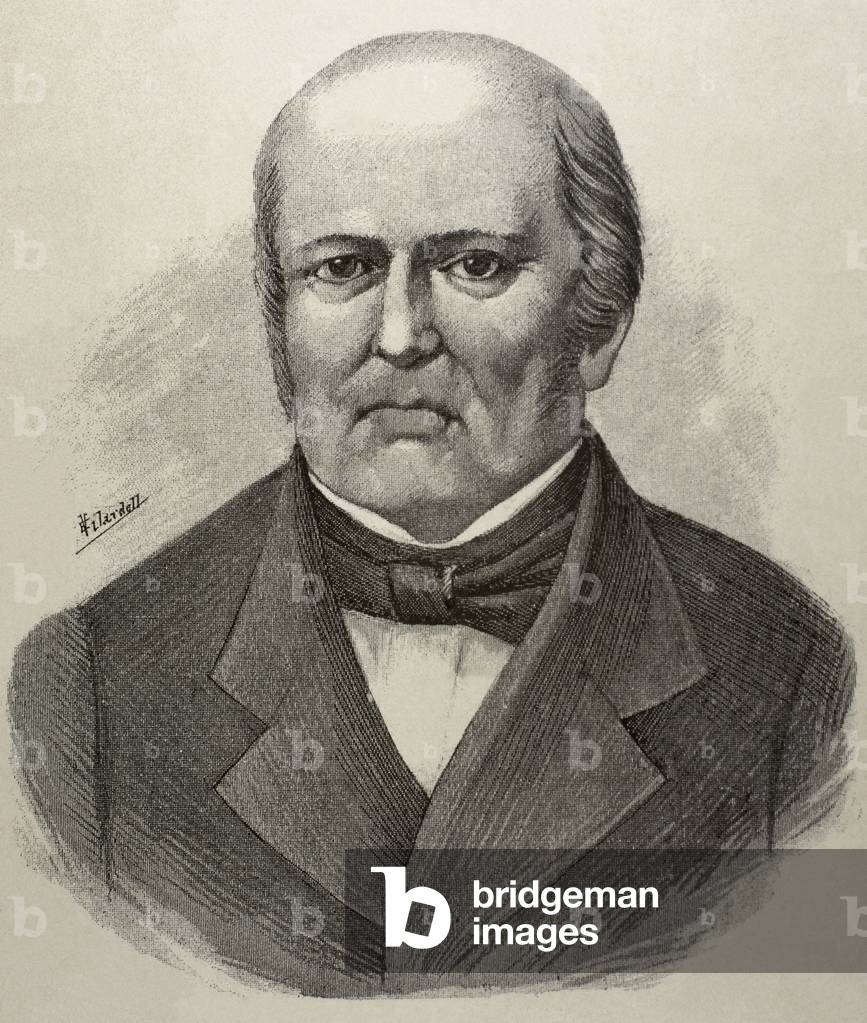 Andres Bello (17811865) Venezuelan humanist, poet and philosopher,  1888 (engraving)