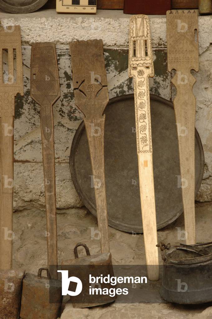 Albania. Kruje. Sale of objects. Bazaar.