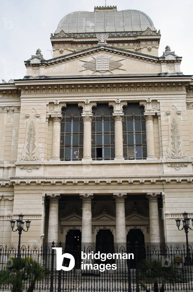 Italy. Rome. Great Synagogue of Rome, 1901-1904. Exterior.