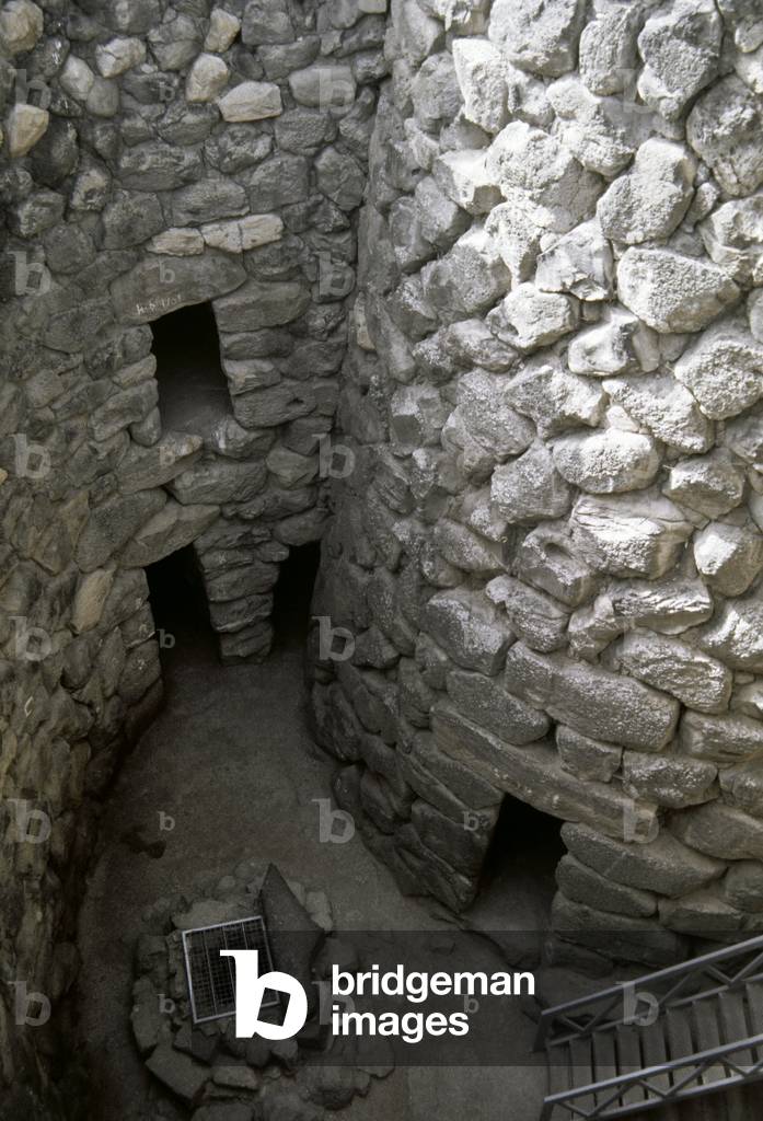 Nuraghe monument (1200-500 BC), Barumini, Sardinia, Italy (photo)