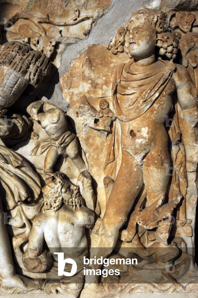 Dionysus, from a Sarcophagus, 3rd century AD (marble)