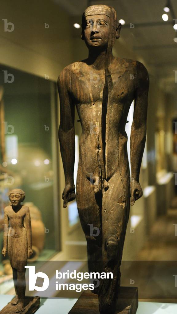 Statue of Mitri, Wooden, Old Kingdom, Saqqara, Egypt