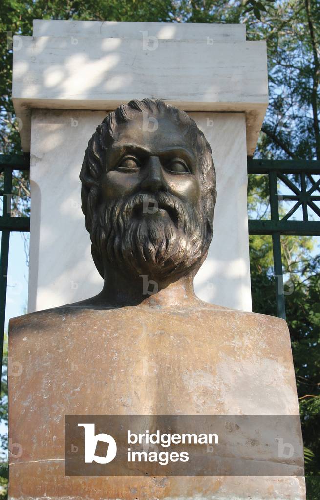 Euripides (480-406). Bust contemporary of Euripides. Athens. Central Greece. 