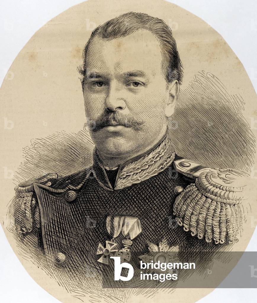 Alexander III of Russia (1845-1894). Engraving.