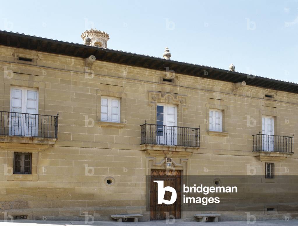 Spain. La Rioja. Casalarreina. Palace of the Poves. Facade. Baroque style. 18th century.